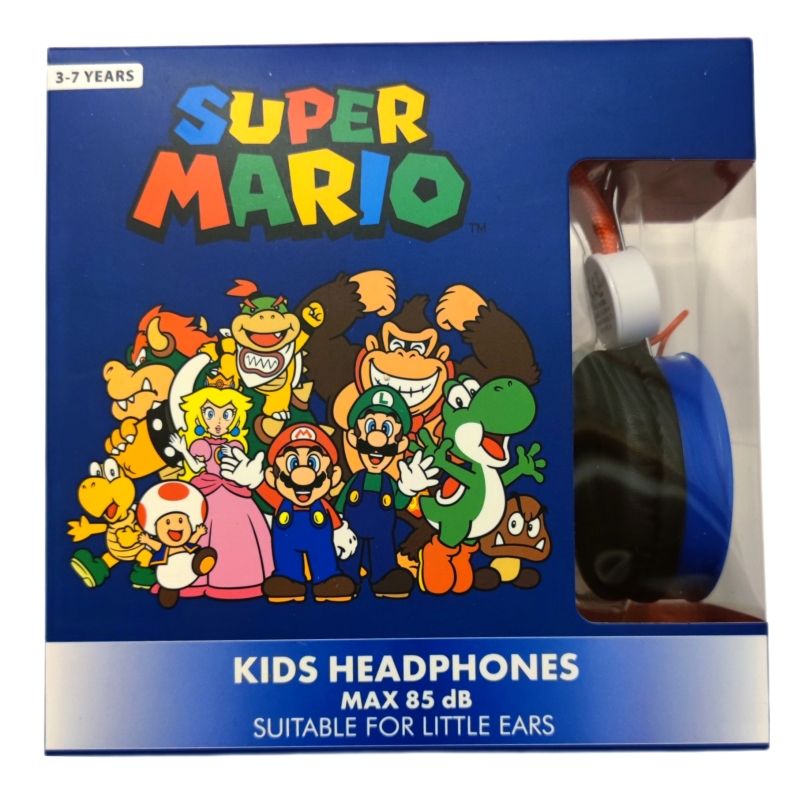 Super Mario Kopfhörer in der Farbe blau